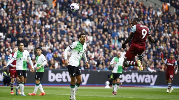 Hasil West Ham vs Liverpool: Skor Imbang 2-2 di Pekan ke-35