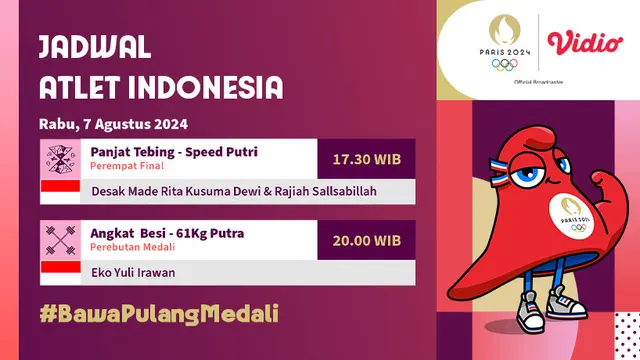 Tim Indonesia Siap Tampil di Olimpiade Paris 2024