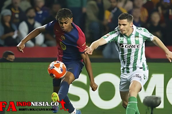 Barcelona Ditahan Imbang Real Betis 1-1, Tapi Masih Kokoh di Puncak Klasemen