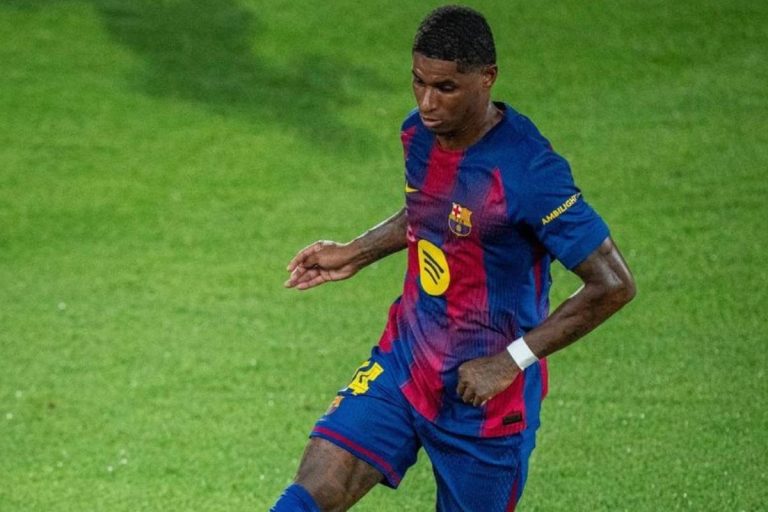 Aksi Marcus Rashford di Laga Barcelona vs Rayo Vallecano Jadi Sorotan